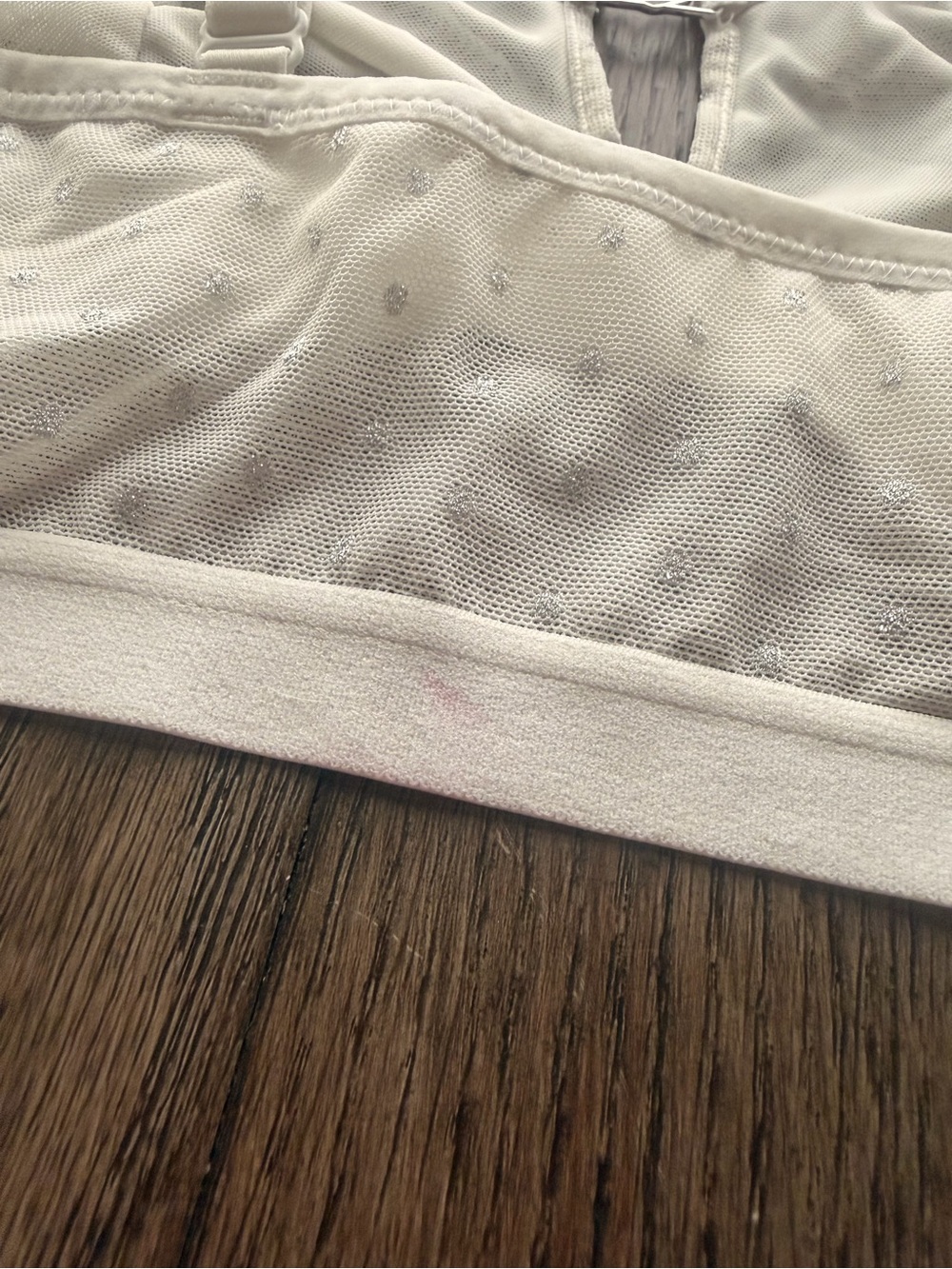 Colsie Sheer Dot Mesh Bralette - Picture 6 of 8